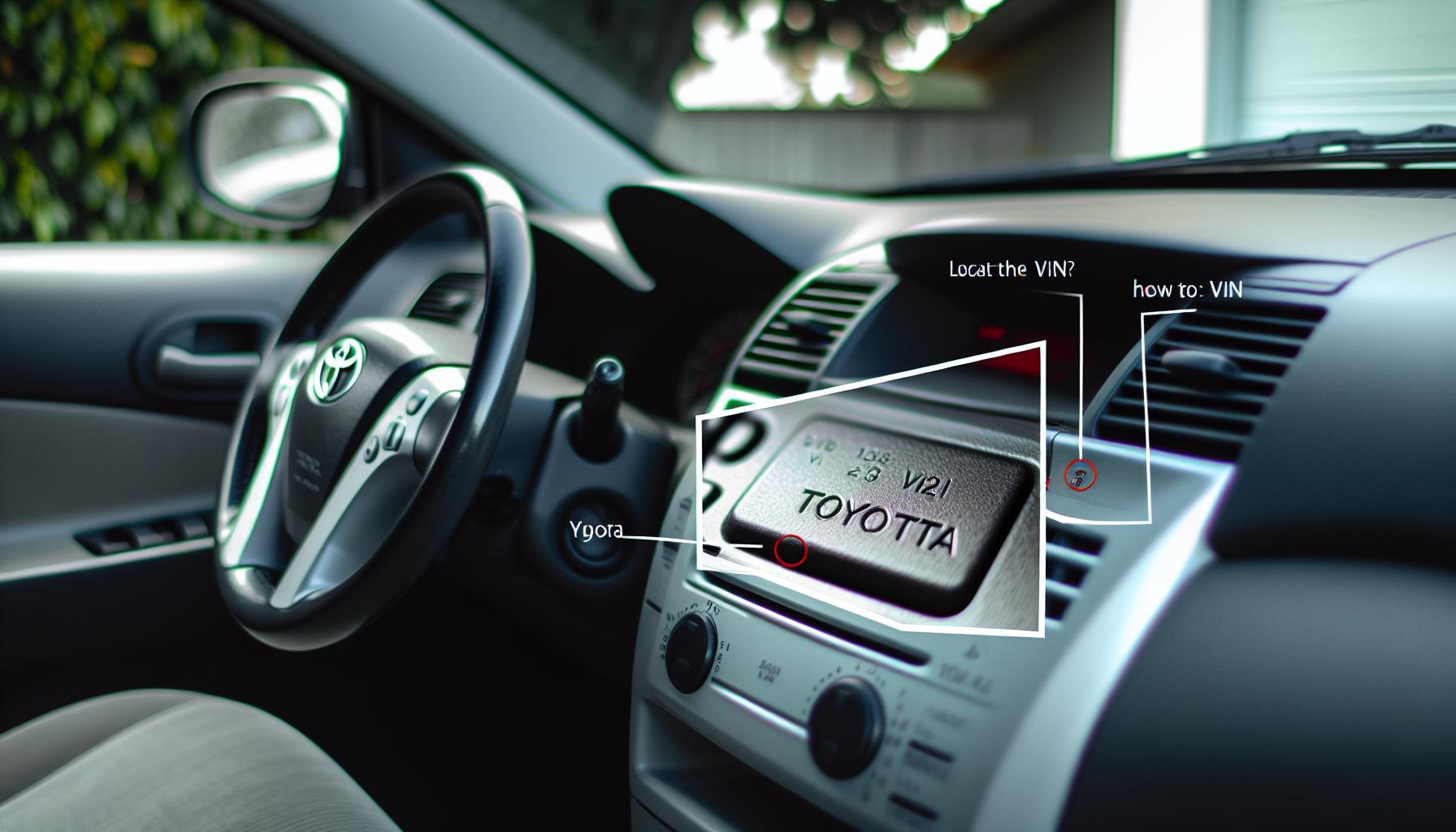 How to Find Your Toyota's VIN: Step-by-Step Guide