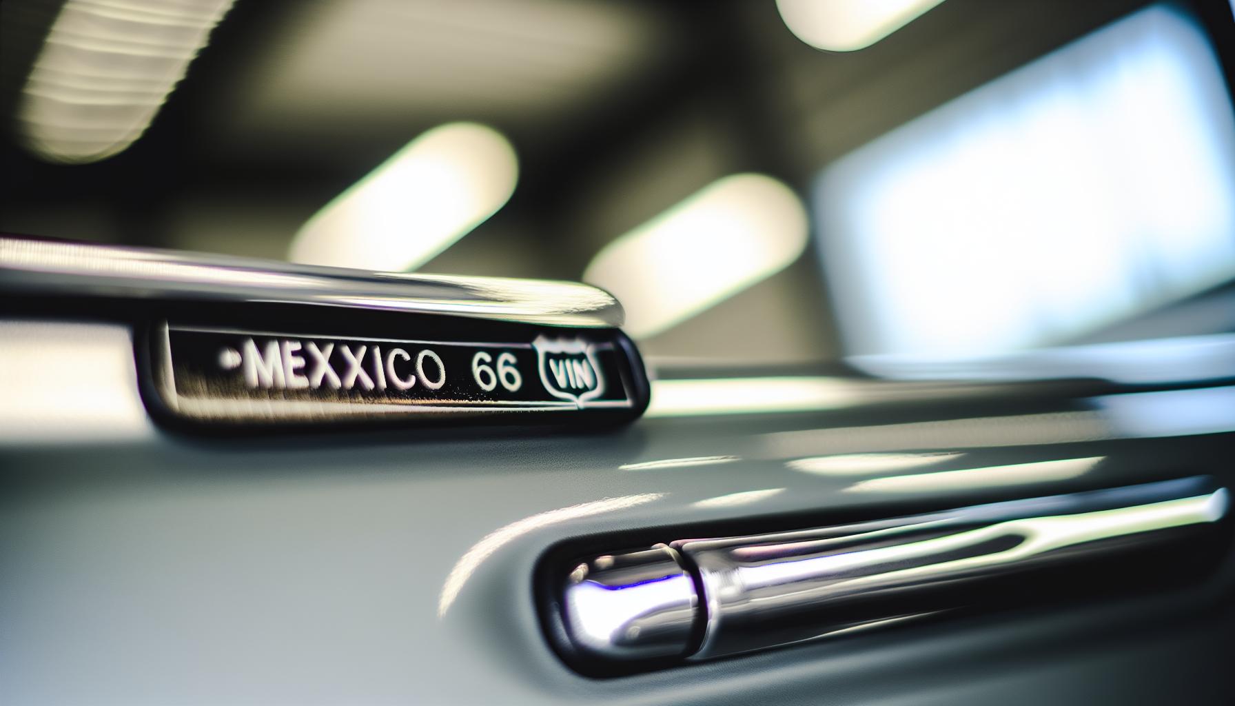 The Importance of the Mexico 66 VIN Explained