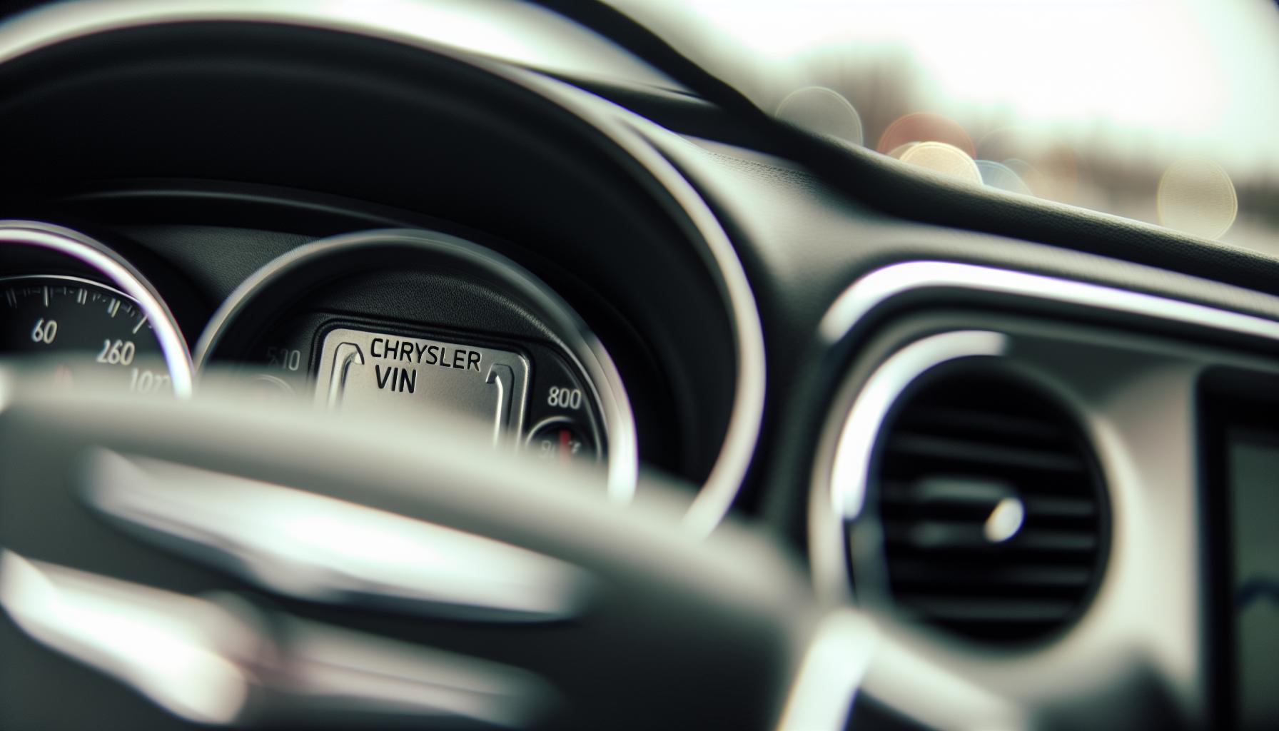 Understanding the Structure of Chrysler VINs