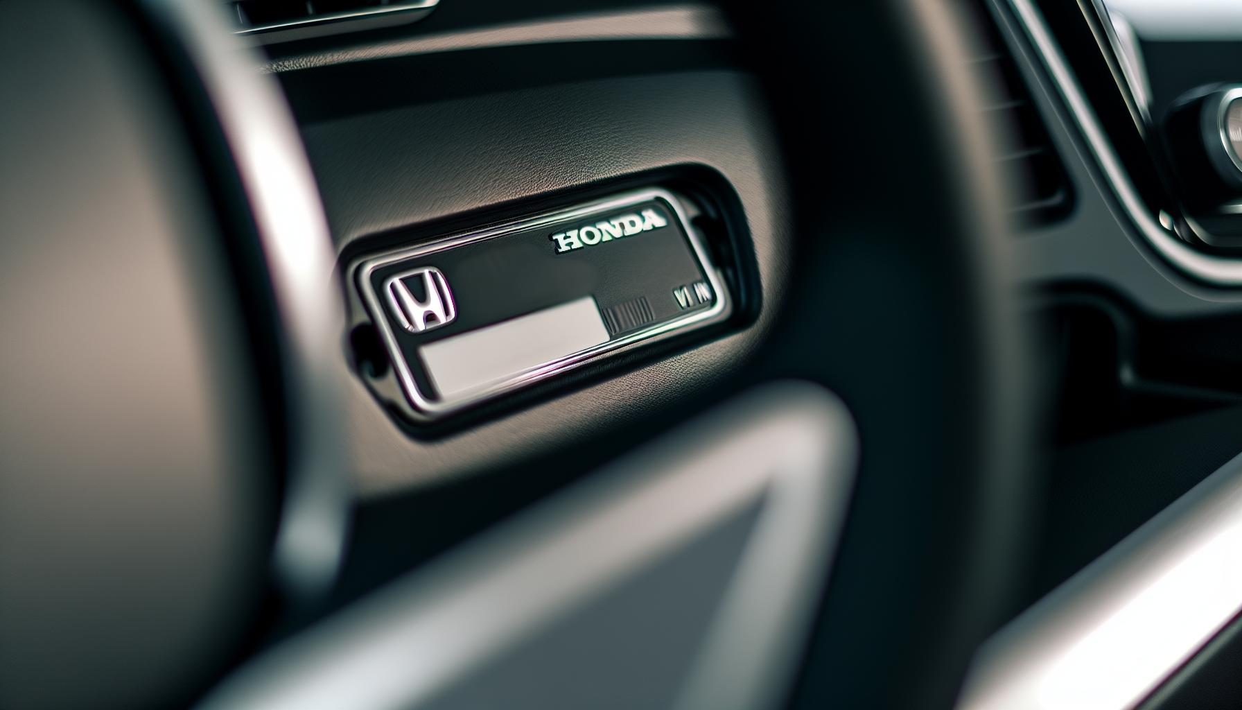 Understanding Your Honda VIN: A Complete Guide