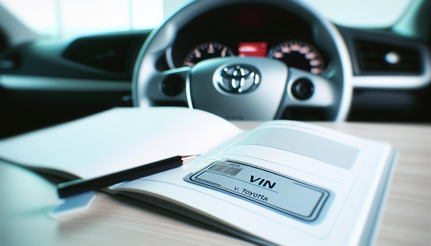 Understanding Your Toyota VIN: What It Reveals